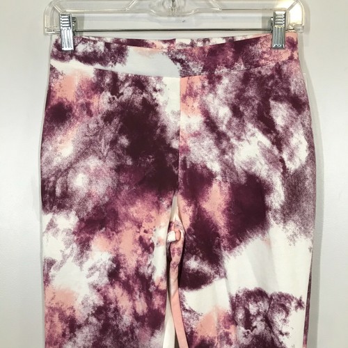 Z By Zella Unisex Kids Purple Tie Dye Elastic Waist Stretch Sweat Pant Size M - Picture 3 of 10