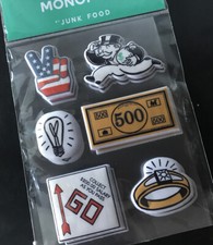 Monopoly Classic Puffy Stickers Junk Food Pack Of 18 Stickers Scrapbook Craft Monopoly Classic Puffy Stickers Junk Food Pack Of 18 Stickers Scrapbook Craft