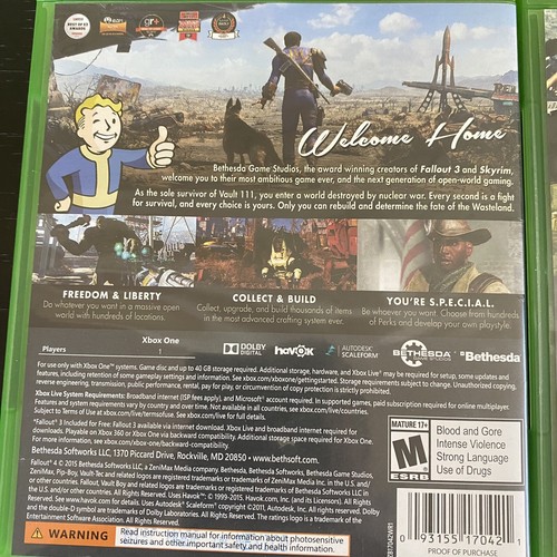 Call of Duty: Infinite Warfare -- Legacy Edition Fallout 4 XBOX ONE Games Lot - Picture 6 of 8