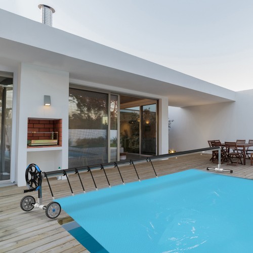 AREBOS Pool Aufroller - Solarfolie Abdeckplane Aufrollvorrichtung Poolabdeckung - Bild 2 von 13