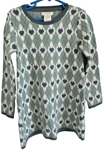 Cynthia Rowley Girls Sweater Dress Longsleeve S, 5-6 Green, Heat Knit Stretch - Picture 1 of 4
