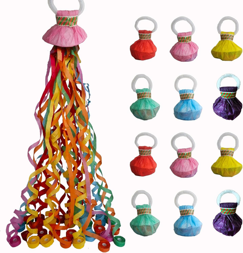 50 Pack Streamer Poppers, 6 Color Mix No Mess Confetti Poppers,Party Poppers No - Picture 11 of 12