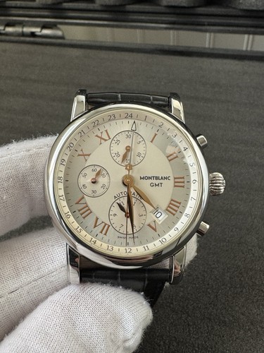 MONTBLANC Automatic 42mm Star Chronograph GMT 25Jewels Swiss Made Men's Watch