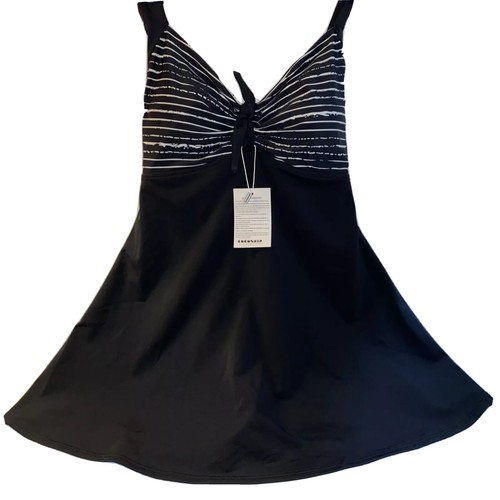 New CocoShip Women’s 10 L Vintage Style Retro Sailor Swimsuit Halter Dress Large - Picture 1 of 9