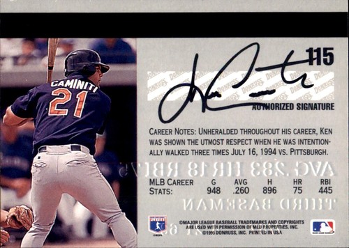KEN CAMINITI RIP HOUSTON ASTROS ⚾ Career Collection 1989 - 2002 ⚾ YOU PICK FAVS - Picture 132 of 168