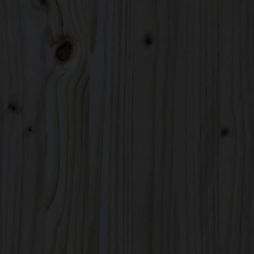 Lechnical Bedside Cabinets 2 pcs Black 40x34x35 Solid Wood Pine,Bedside N5T6 - Picture 8 of 9