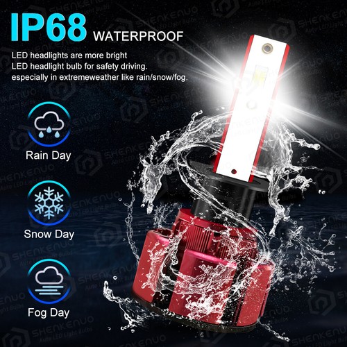 H1 6000K White LED Headlight Bulb Conversion Kit Low Beam Replace Halogen SKN - Bild 6 von 13