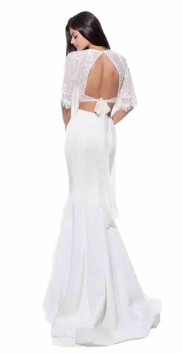NWT Sherri Hill prom Or Bridal gown dress ivory white new 4 SALE! - Picture 2 of 10
