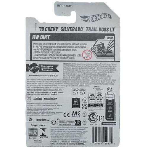 Hot Wheels '19 Chevy Silverado Trail Boss LT (HW Dirt) - Foto 2 di 2
