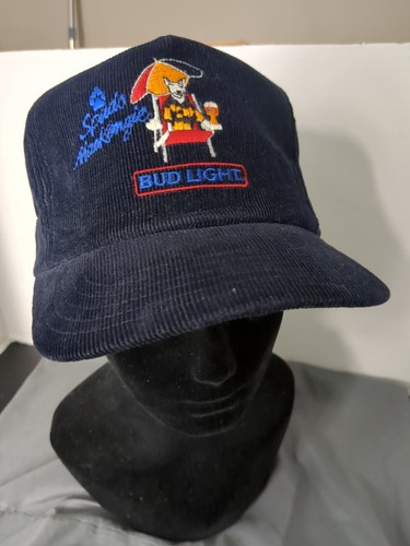 RARE Vintage Spuds MacKenzie Bud Light Corduroy Hat Made In USA Snapback 