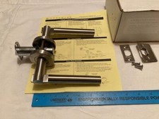 NEW (VINTAGE) MARKS USA - SATIN STAINLESS STEEL TUBULAR HALL/CLS LOCK -FREE SHIP