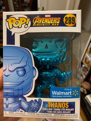 FUNKO POP Chrome Thanos 289 BLUE Marvel Walmart Exclusive Damaged Box | eBay
