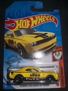 NEW 2020 Hot Wheels '18 Dodge Challenger SRT Demon JEGS ...