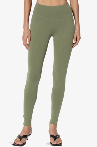 TheMogan PLUS Wide Waistband Cotton Full Length Ankle Leggings for Everyday - Picture 119 of 278