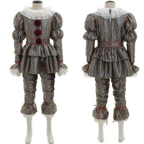 Pennywise Das Clown Festgeleg Outfit Es Stephen King Cosplay Karneval Neu Kostüm - Bild 3 von 7