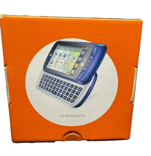 LG C410 Xpression 2 Blue AT&T GSM QWERTY 3G Fully Functional Rare 0803-04M - Picture 1 of 16