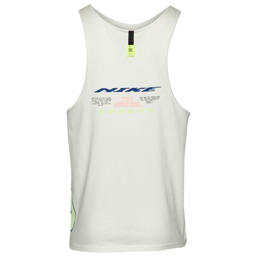 NIKE Sportswear Festival Revolution Tank Top sz XL X-Large White Volt Blue Tech - Picture 12 of 12