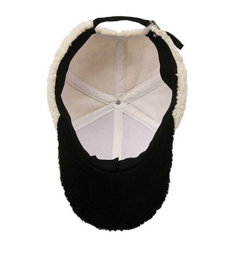 Winter Letter Embroidery Women Men Hats Lambswool Baseball Cap Casual Warm Hat - Picture 12 of 22