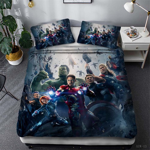 The Avengers Single Double Queen King Bed Doona Duvet Quilt Cover Set Pillowcase - Picture 7 of 27