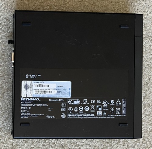 Lenovo ThinkCentre M72e Tiny Computer MT-M 4004-B8U Windows Desktop PC i3 - Picture 3 of 11
