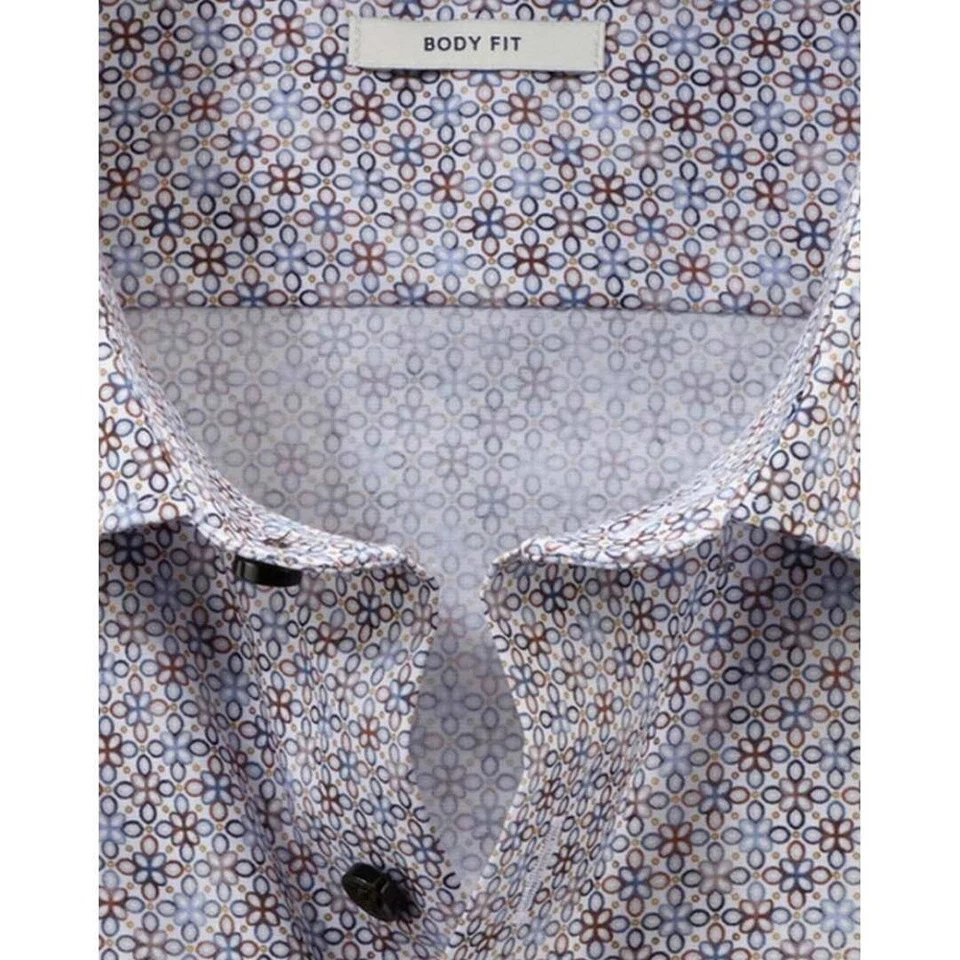 Olymp Level Cinque Uomo Camicia da Ufficio Braccio extra Lungo Braun 204469 28 - Immagine 3 di 4