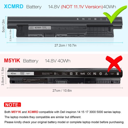 40Wh Battery For Dell Inspiron 15 3000 Series 3531 3537 3541 3542 3543 XCMRD - Picture 2 of 8