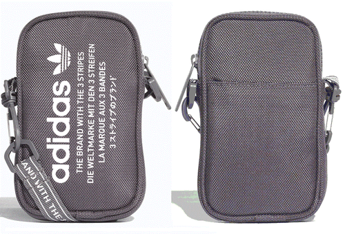 Borsa a tracolla Adidas Originals Unisex grigia nuova di zecca borsa sportiva *NUOVA - Foto 1 di 4