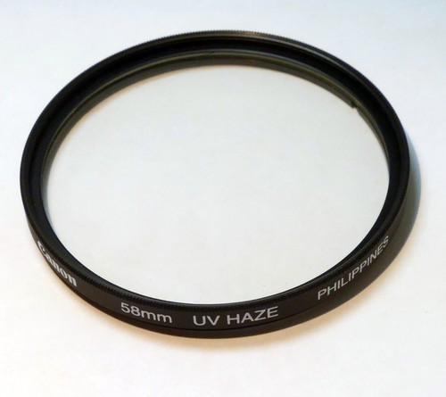 Canon UV HAZE Clear 58mm Lens Filter for 18-55mm EF-S IS - Genuine OEM - Picture 1 of 8