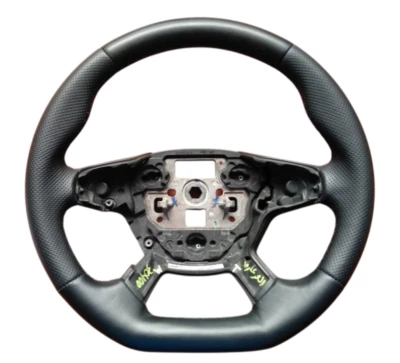 NEU LEDERLENKRAD für Ford Focus III MK3 3 2010- Kuga MK2 UNTEN FLACH - Bild 1 von 4