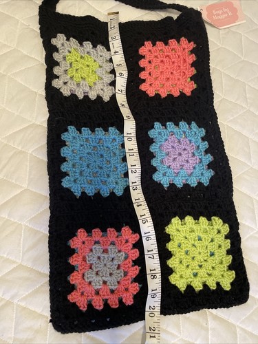 Handmade Bag women By Maggie B. Crochet 11x20 - Picture 4 of 5
