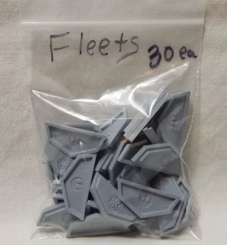 Star Wars 40TH Anniversary Monopoly Game Replacement Fleet Pieces Only