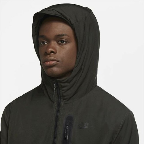 Nike Tech Repel Thermore Zip Hoodie Jacket Sz M Medium Olive New CU4485 355 - Picture 2 of 5
