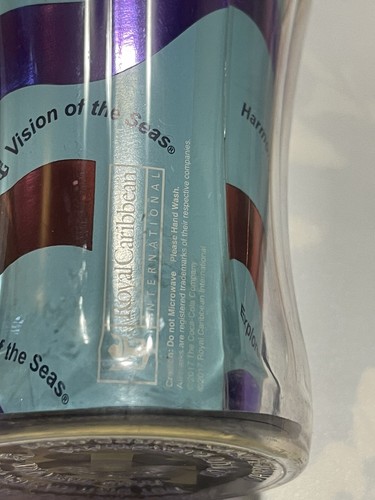 Tazas de vaso 2017 Royal Caribbean Cruise Line Coca Cola bebida fría - Imagen 6 de 10