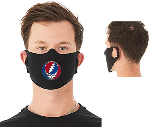 Steal Your Face Grateful Dead Washable Cotton Face Mask USA Made QUICK SHIP