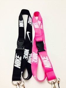 Nike Lanyard Black & Pink Key, Badge, cell phone holder. Save when ... Image is loading Nike-Lanyard-Black-amp-Pink-Key-Badge-cell-