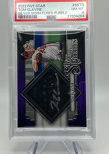 2022 Topps Five Star - Tom Glavine - Silver Signatures Purple - Auto /25 - PSA 8