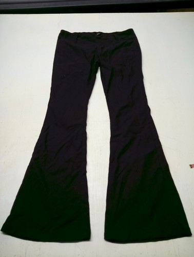 SHEIN Women's Basic Elastic Waist Solid Flare Leg Pants Black Medium - 第 1/5 張圖片