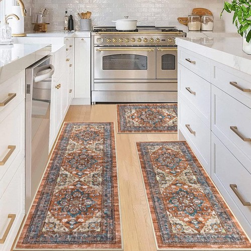 Farmhouse Kitchen Rugs Sets 3 Piece with Runner Non Slip Kitchen Rugs and Mat... - Picture 3 of 7