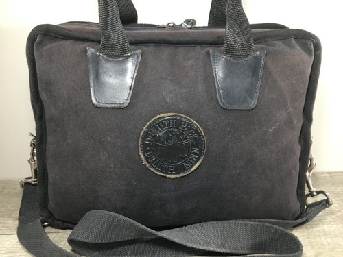Duluth Pack Travel Briefcase Black Canvas Leather Bag Business Everyday Safari