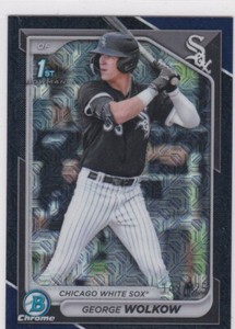 George Wolkow 2024 Bowman Chrome Mega Navy Blue Refractor /175 #BCP-144