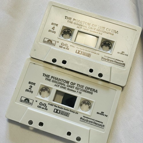 PHANTOM OF THE OPERA 1987 DOUBLE Cassette Tape One And Two Combo Tested - Picture 7 of 9