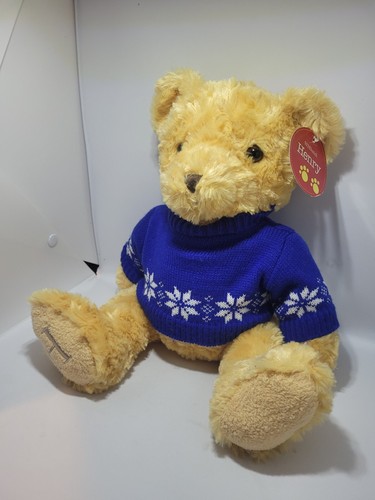 Christmas Henry Teddy Bear in Jumper Cuddly 11"Plush Soft Toy Teddy WhSmiths - Picture 5 of 20