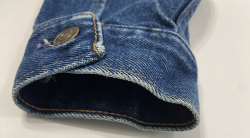 VINTAGE JC PENNEY ~ PLAIN POCKETS ~ DENIM BLUE JEAN TRUCKER JACKET MEN'S SZ 36 - Picture 3 of 13