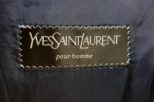 Yves Saint Laurent Club Blazer Sakko Gr.54 Schurwolle Blau Schwarz Top Zustand - Bild 6 von 9