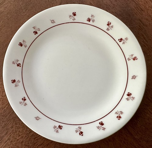 Set 9 piatti da pane/dessert Corelle ROSA BORDEAUX (6-3/4") vintage di Corning - Foto 20 di 24