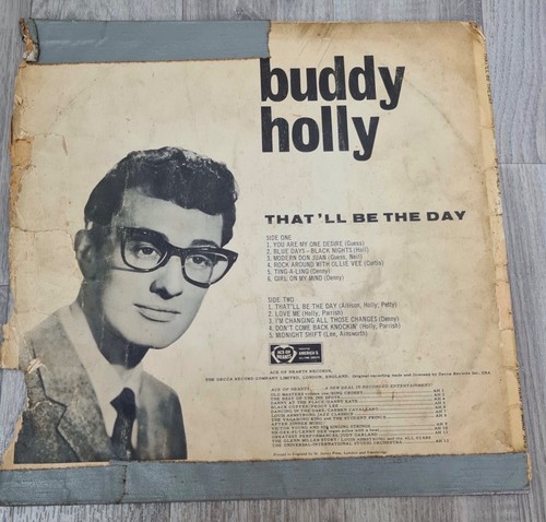 Buddy Holly - That'll be the day - mono vinyl LP - Ace of hearts - 1961 - Bild 6 von 10
