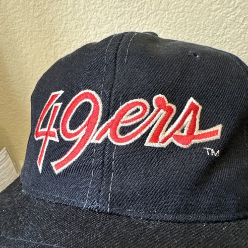 Vintage San Francisco 49ers Doppia Linea Scritta Specialità Sportive Snapback Destitch - Foto 3 di 15