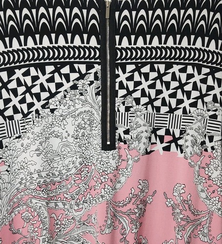 🩷ALFANI Mujer Negro, Blanco, Rosa Paisley Cremallera Blusa Forrada Top Camisa Talla 3X - Imagen 13 de 15