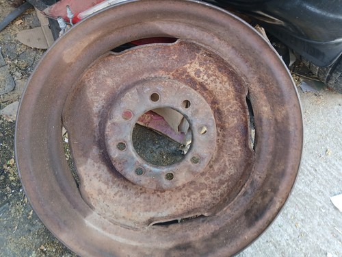 1- 1960 Ford Truck 17.5" WHEEL 8 LUG F250 USED no tire wheel only - Picture 12 of 13