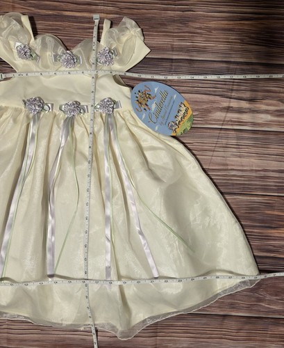 🆕️ NEW Cinderella Girls Formal Dress in Ivory Lavendar/Mint Rosebuds | 2T - Picture 7 of 20